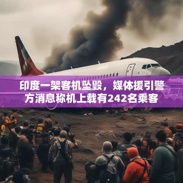 印度一架客机坠毁，媒体援引警方消息称机上载有242名乘客