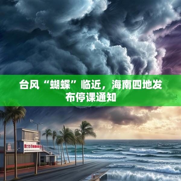 台风“蝴蝶”临近，海南四地发布停课通知