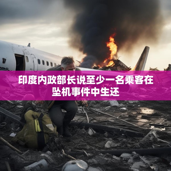 印度内政部长说至少一名乘客在坠机事件中生还