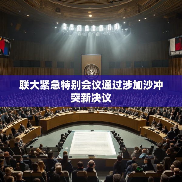联大紧急特别会议通过涉加沙冲突新决议