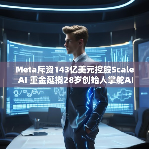 Meta斥资143亿美元控股Scale AI 重金延揽28岁创始人掌舵AI超级计划