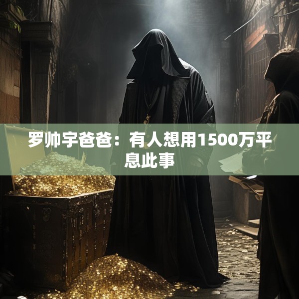 罗帅宇爸爸：有人想用1500万平息此事