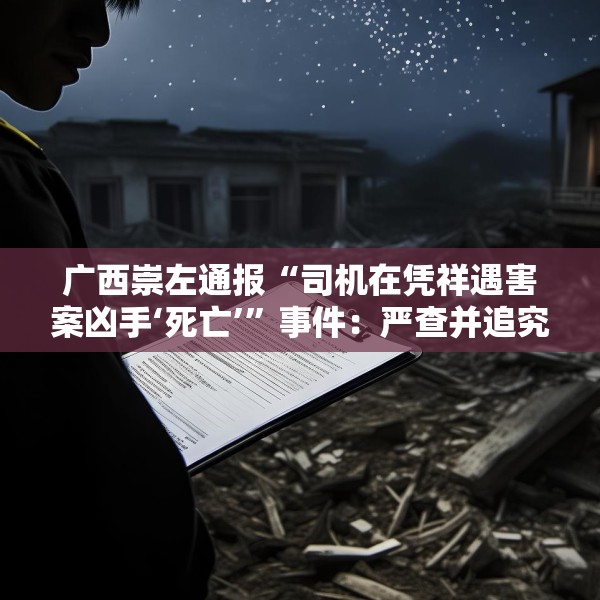 广西崇左通报“司机在凭祥遇害案凶手‘死亡’”事件：严查并追究相关部门和人员责任