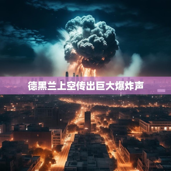 德黑兰上空传出巨大爆炸声