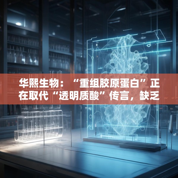 华熙生物：“重组胶原蛋白”正在取代“透明质酸”传言，缺乏真实数据支持