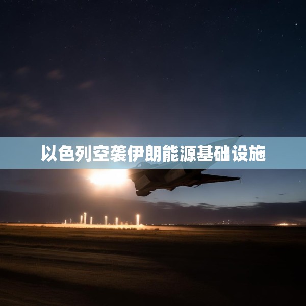 以色列空袭伊朗能源基础设施