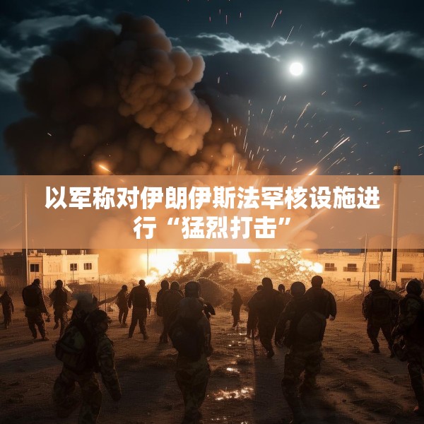 以军称对伊朗伊斯法罕核设施进行“猛烈打击”