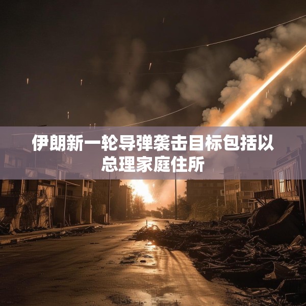伊朗新一轮导弹袭击目标包括以总理家庭住所